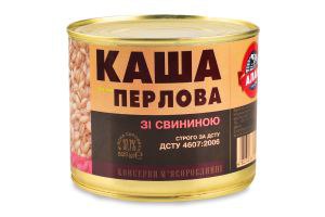 Каша перлова зі свининною Алан 525г